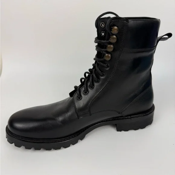 Men’s AF Ankari Floruss Combat Boots Black Size 7 Grunge Punk Biker Hipster Lug - Picture 5 of 14